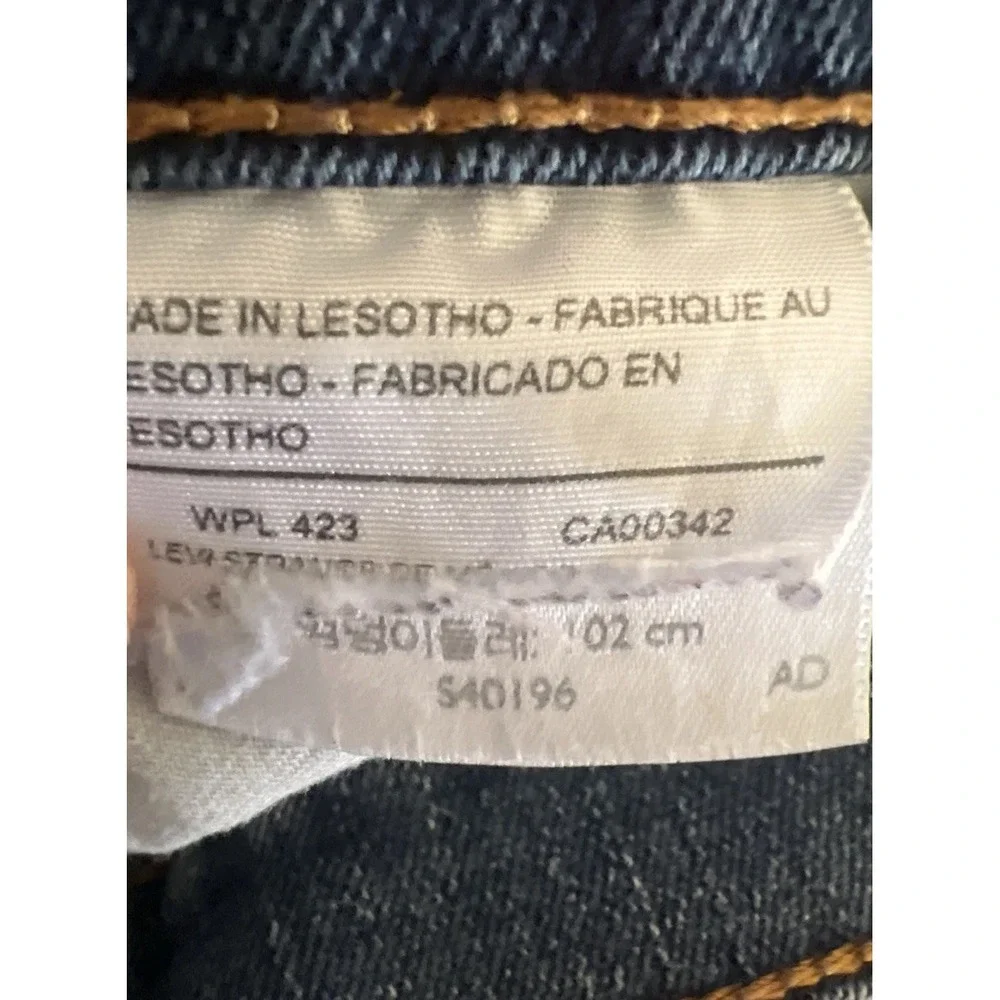 Levi's 285 Denizen Men Blue Denim Relaxed Fit Medium Wash Jean Size 34x 30